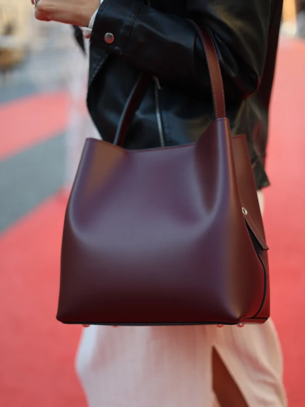 Сумка шопер з натуральної шкіри 