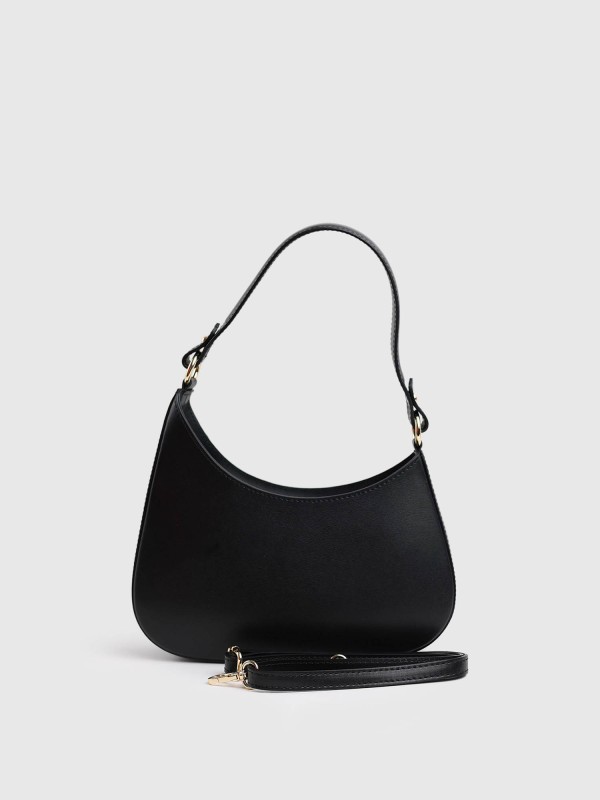 Сумка багет з натуральної шкіри 