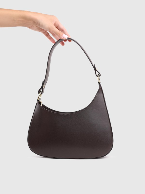 Сумка багет з натуральної шкіри 