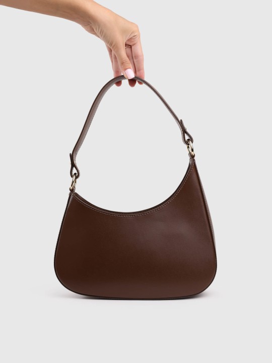 Сумка багет з натуральної шкіри 