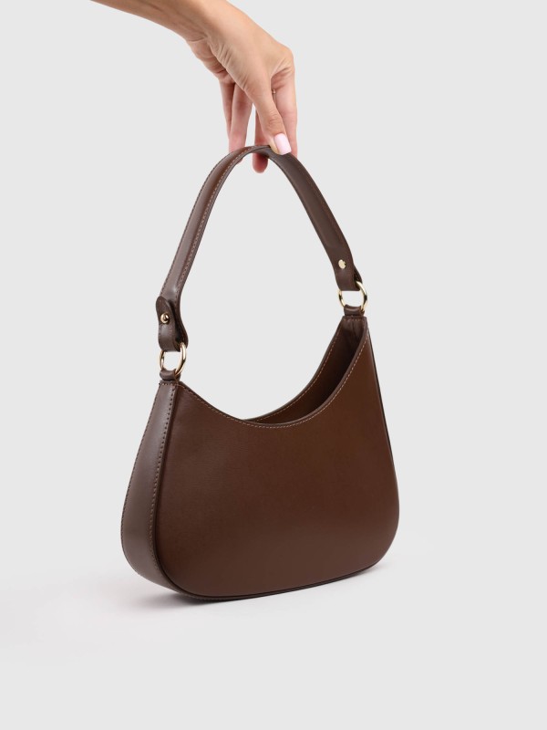 Сумка багет з натуральної шкіри 