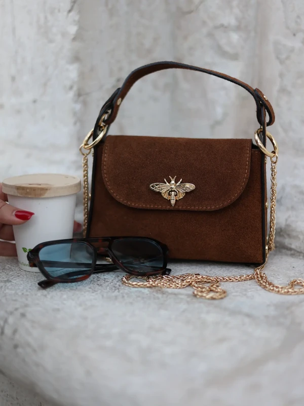 Сумка клатч з натуральної замші