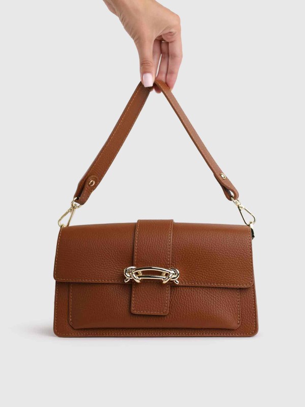 Сумка класична з натуральної шкіри 