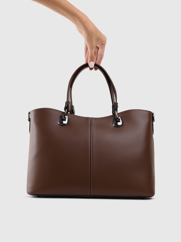 Сумка шопер з натуральної шкіри 