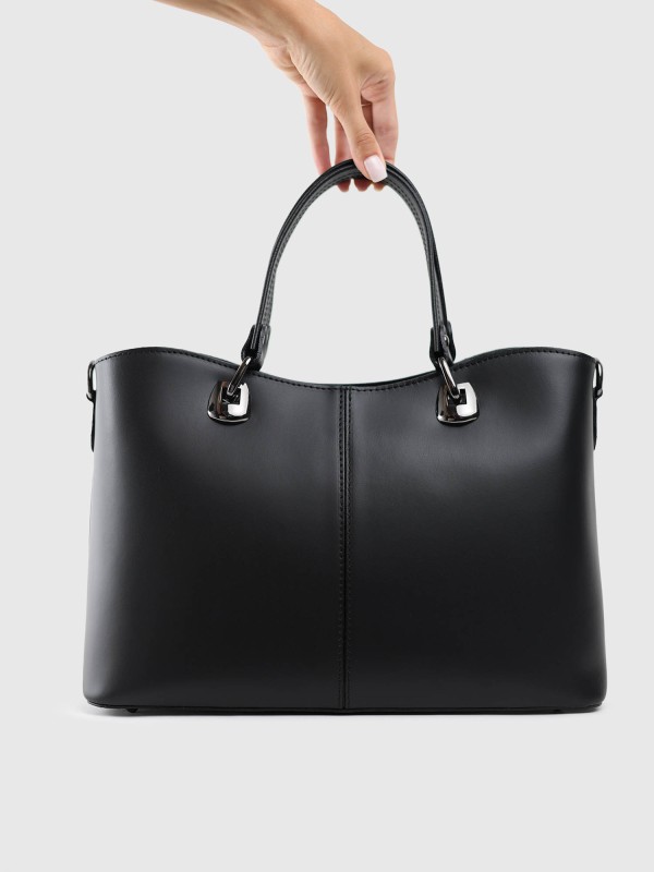 Сумка шопер з натуральної шкіри 