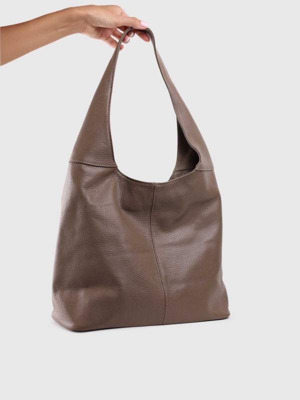 Сумка шопер з натуральної шкіри 