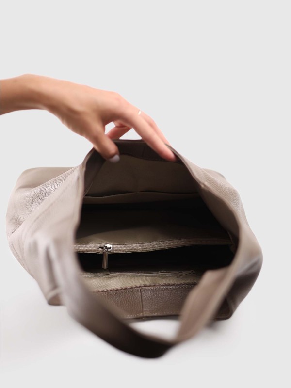 Сумка шопер з натуральної шкіри 