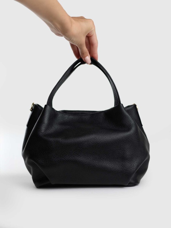 Сумка класична з натуральної шкіри 