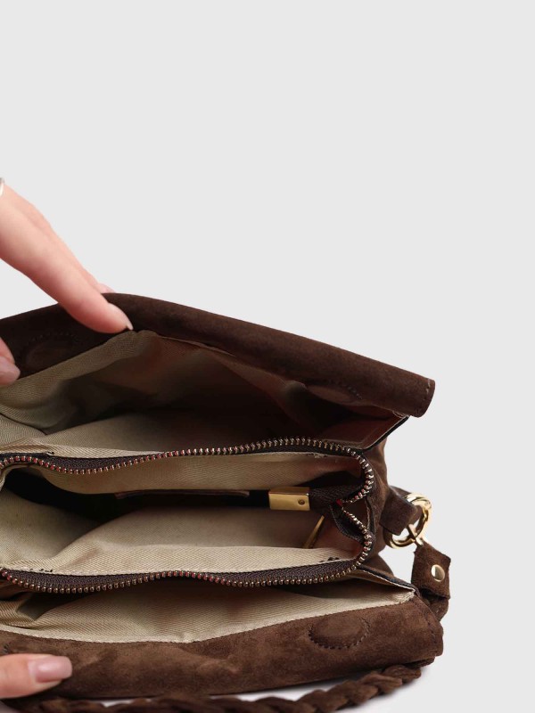 Сумка з натуральної замші