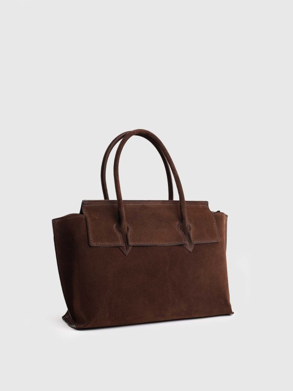 Сумка з натуральної замші