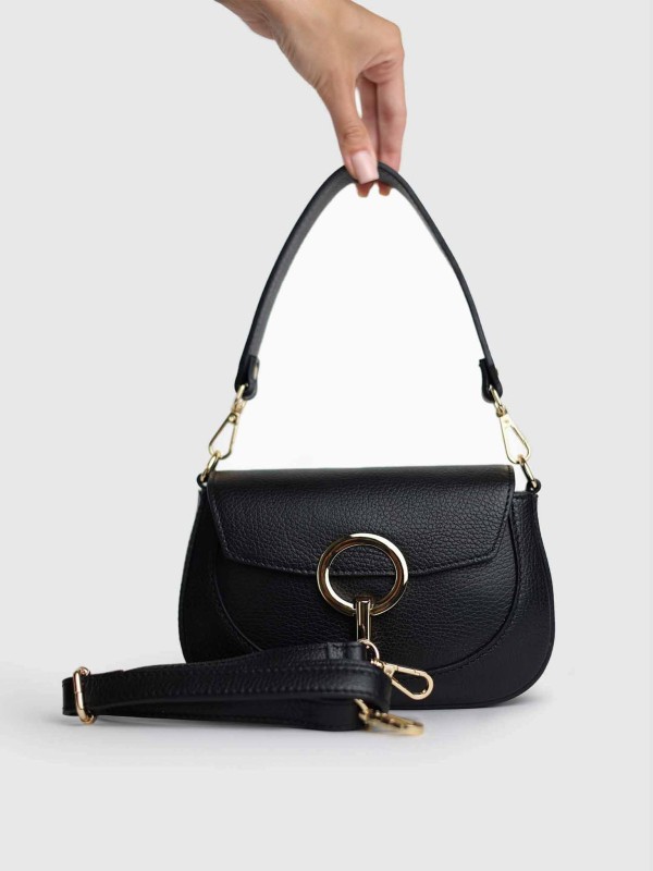 Сумка класична з натуральної шкіри 