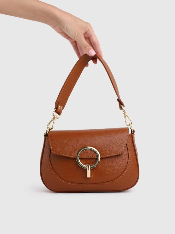 Сумка класична з натуральної шкіри 