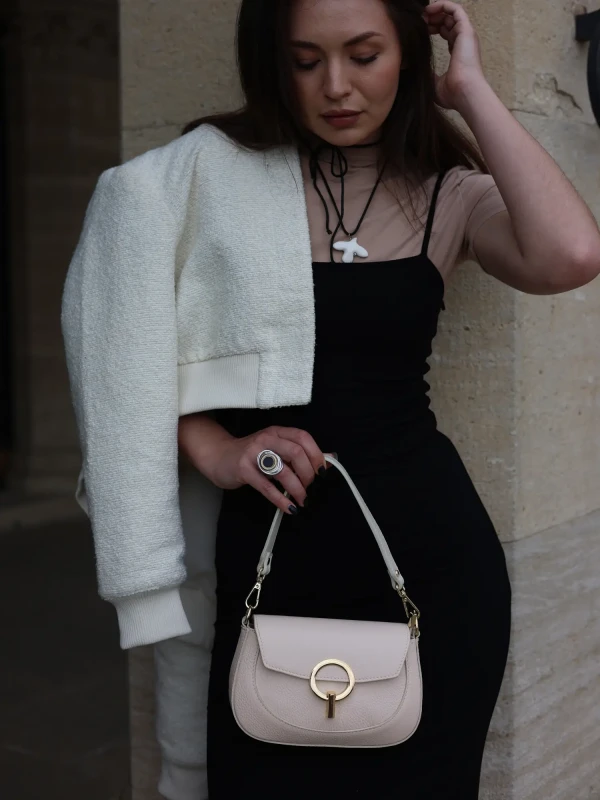 Сумка класична з натуральної шкіри 