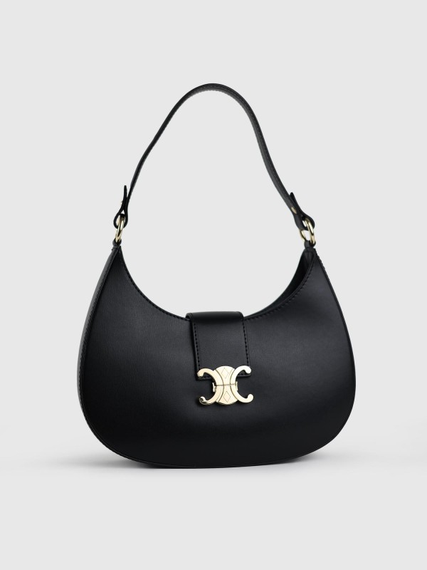 Сумка багет з натуральної шкіри 