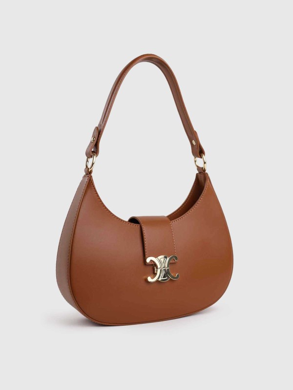 Сумка багет з натуральної шкіри 