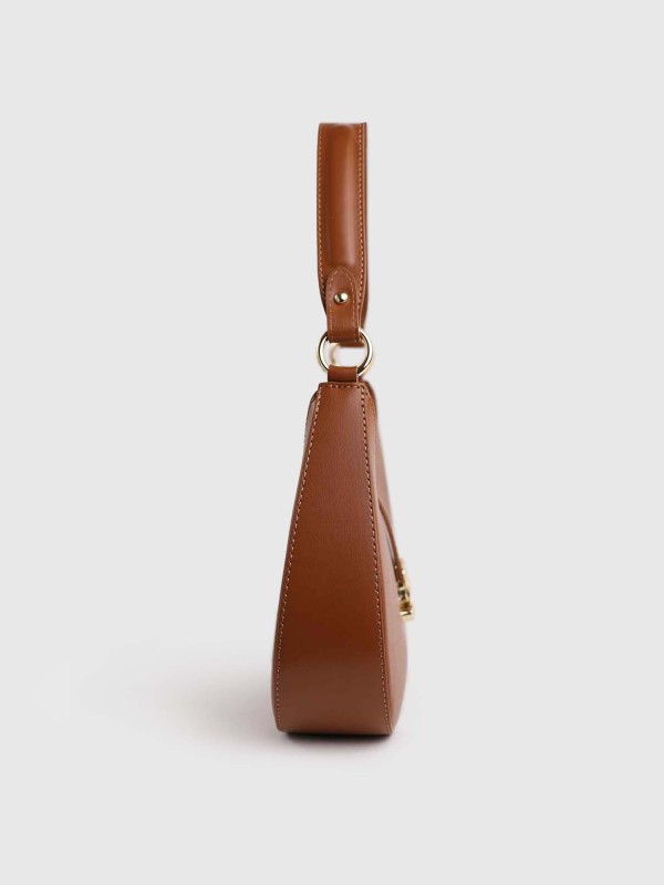 Сумка багет з натуральної шкіри 