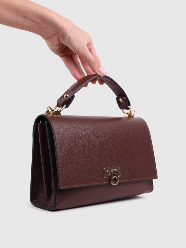 Сумка класична з натуральної шкіри