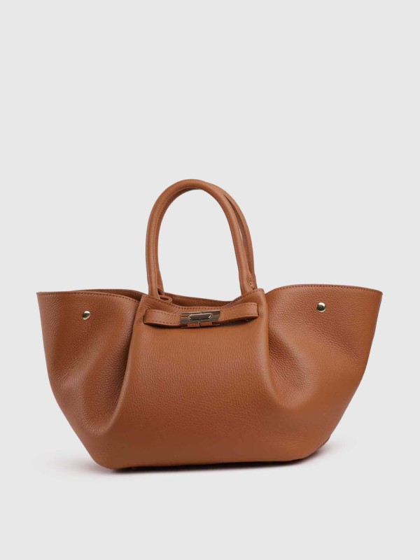 Сумка шопер з натуральної шкіри 