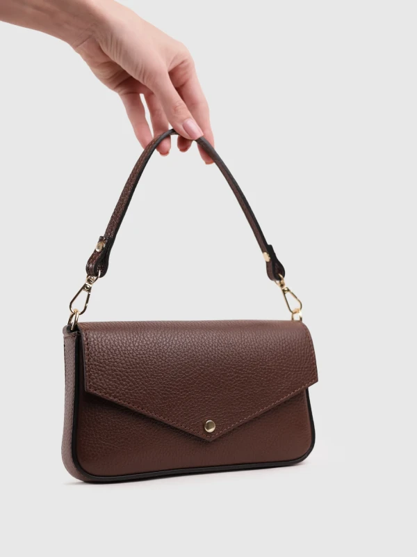 Сумка кросбоді з натуральної шкіри 