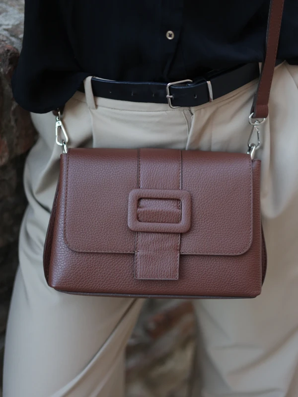 Сумка класична з натуральної шкіри 