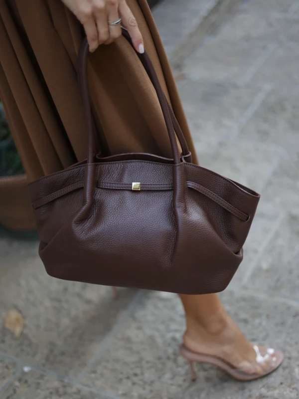 Сумка шопер з натуральної шкіри 