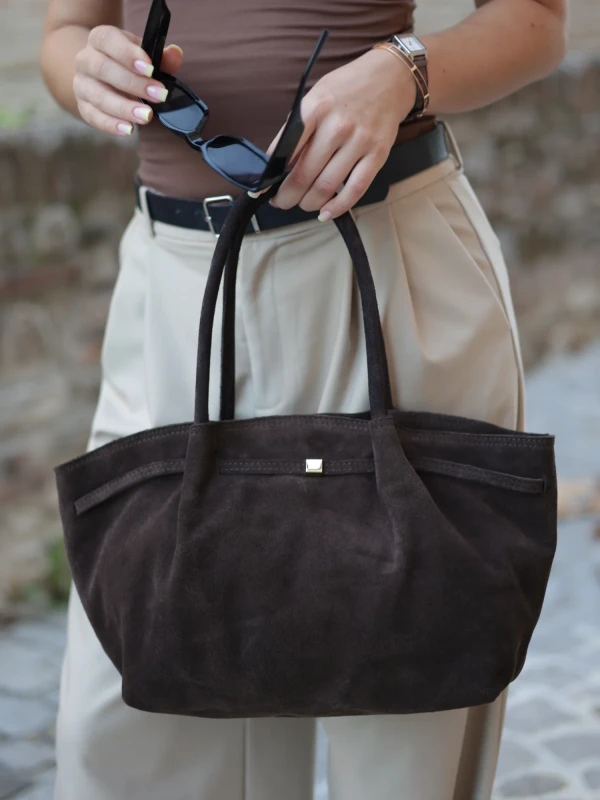 Сумка шопер з натуральної шкіри 