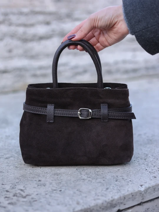 Сумка з натуральної замші