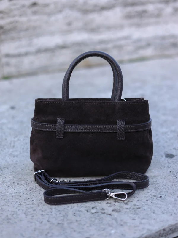 Сумка з натуральної замші