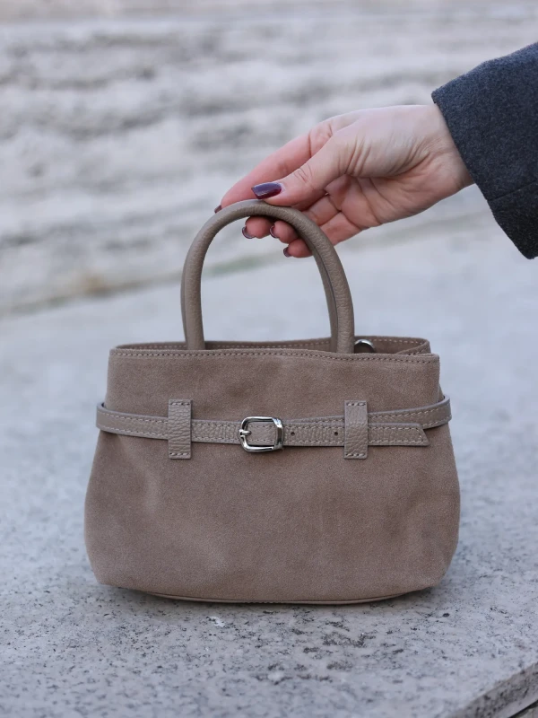 Сумка з натуральної замші