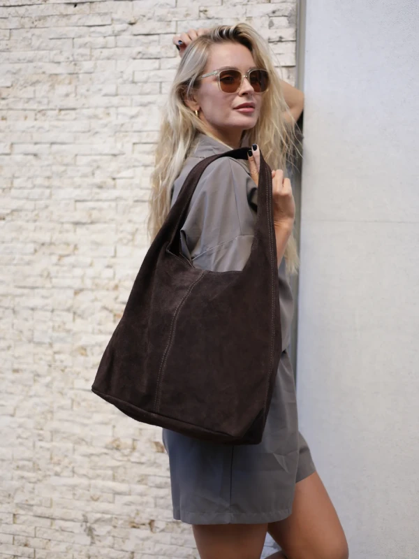 Сумка шопер з натуральної шкіри 