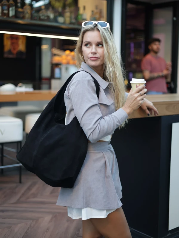 Сумка шопер з натуральної шкіри 