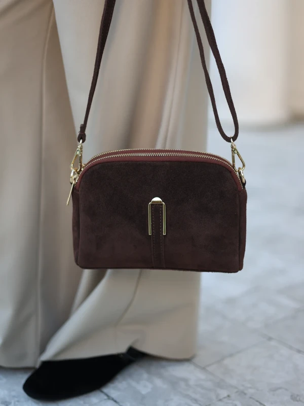 Сумка класична з натуральної замші