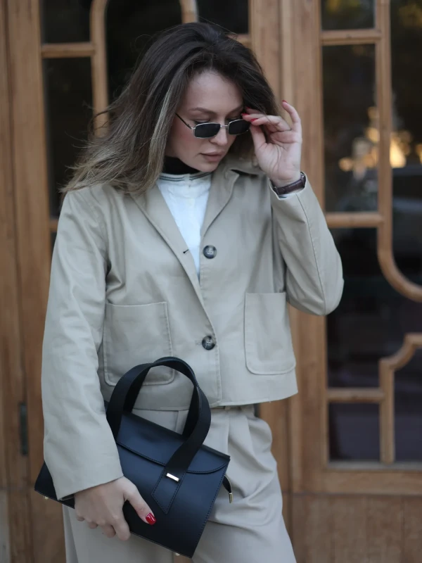 Сумка класична з натуральної шкіри 