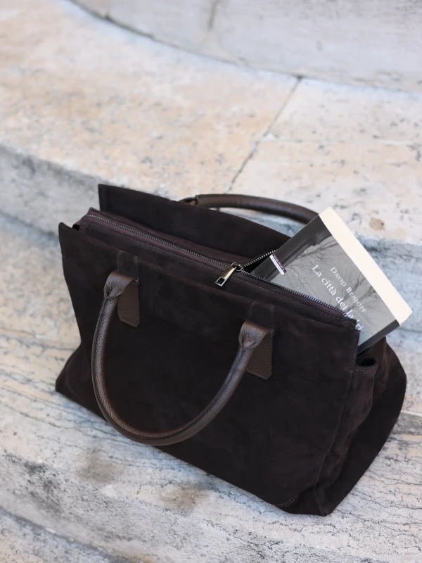 Сумка з натуральної замші