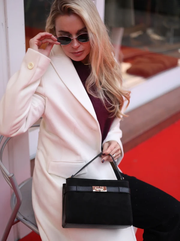 Сумка з натуральної замші