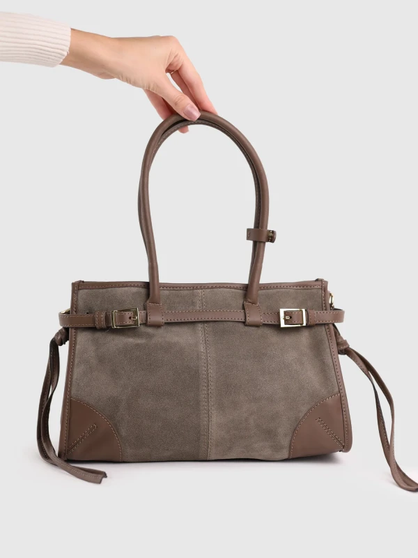 Сумка з натуральної замші