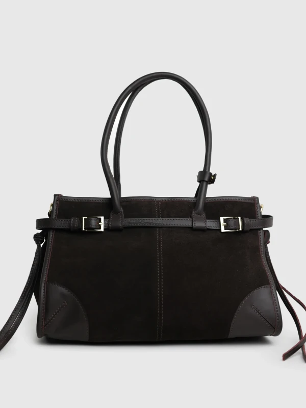 Сумка з натуральної замші