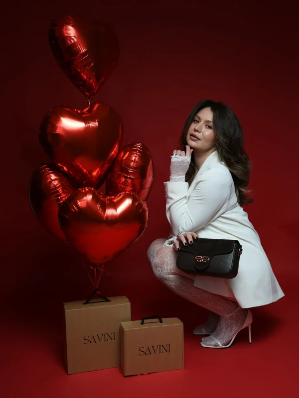 Сумка комбінована з натуральної шкіри, натуральної замши