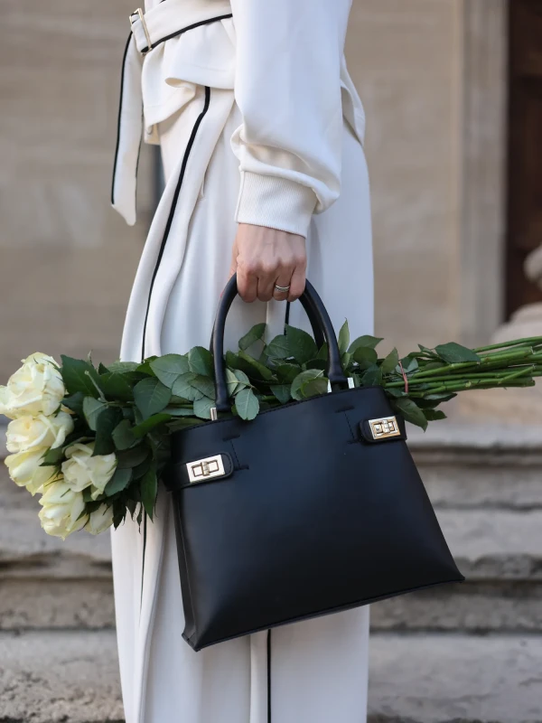 Сумка шопер з натуральної шкіри 