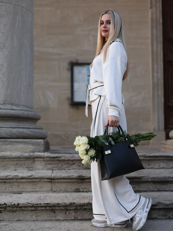 Сумка шопер з натуральної шкіри 