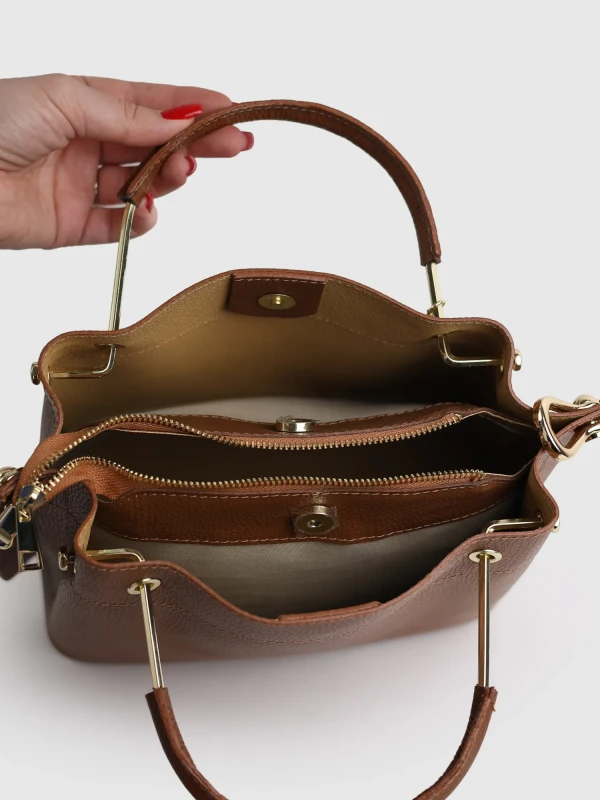 Сумка класична з натуральної шкіри 