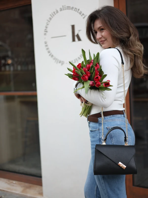 Сумка класична з натуральної шкіри