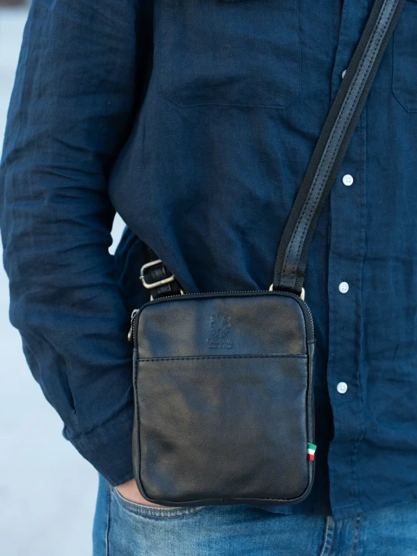 Сумка кросбоді з натуральної шкіри 