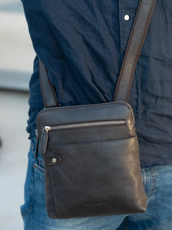 Сумка кросбоді з натуральної шкіри 